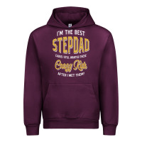 Mauve Wine I'm The Best Stepdad | Father's Day Urban Hoodie - artisFamous