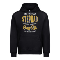 Black I'm The Best Stepdad | Father's Day Urban Hoodie - artisFamous