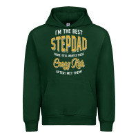 Forest Green I'm The Best Stepdad | Father's Day Urban Hoodie - artisFamous