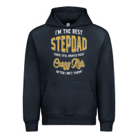 Navy I'm The Best Stepdad | Father's Day Urban Hoodie - artisFamous
