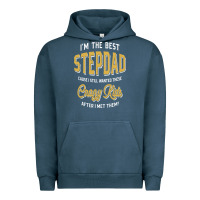 Pigment Midnight Navy I'm The Best Stepdad | Father's Day Urban Hoodie - artisFamous