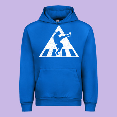 The Ministry Of Silly Walks Distressed Urban Hoodie Designed By Artisfamous