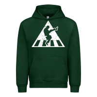 Forest Green The Ministry of Silly Walks Distressed Urban Hoodie - artisFamous