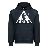 Navy The Ministry of Silly Walks Distressed Urban Hoodie - artisFamous
