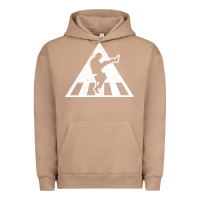 Pigment Burro The Ministry of Silly Walks Distressed Urban Hoodie - artisFamous