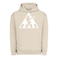 Pigment French Oak The Ministry of Silly Walks Distressed Urban Hoodie - artisFamous