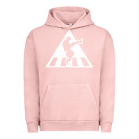 Pigment Salmon The Ministry of Silly Walks Distressed Urban Hoodie - artisFamous