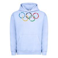 Pigment Grape Ice OLYMPIC RINGS Urban Hoodie - artisFamous