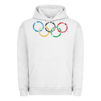 Pigment Lunar Rock OLYMPIC RINGS Urban Hoodie - artisFamous