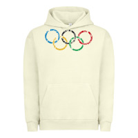 Pigment Pistachio OLYMPIC RINGS Urban Hoodie - artisFamous