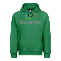 Emerald OLYMPIC RINGS Urban Hoodie - artisFamous