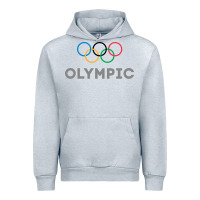 Heather Grey OLYMPIC RINGS Urban Hoodie - artisFamous