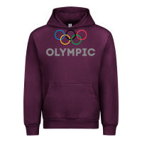 Mauve Wine OLYMPIC RINGS Urban Hoodie - artisFamous