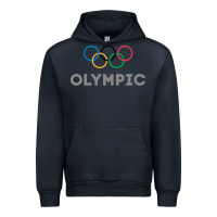 Navy OLYMPIC RINGS Urban Hoodie - artisFamous