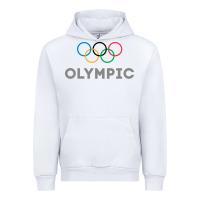 White OLYMPIC RINGS Urban Hoodie - artisFamous