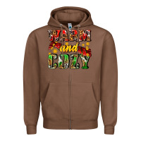 Chestnut warm and cozy with scarf Zipper Hoodie - AdoDesignShop
