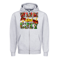 Heather Grey warm and cozy with scarf Zipper Hoodie - AdoDesignShop