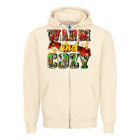 Sandshell warm and cozy with scarf Zipper Hoodie - AdoDesignShop