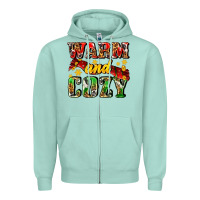 Warm And Cozy With Scarf Zipper Hoodie | Teevron