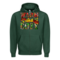 Sports Green warm and cozy with scarf Zipper Hoodie - AdoDesignShop