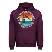 Mauve Wine CBD Oil Changing Lives Urban Hoodie - artisFamous