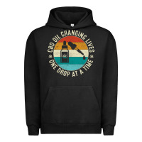 Pigment Black CBD Oil Changing Lives Urban Hoodie - artisFamous