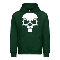 Forest Green crazy beaver skull Urban Hoodie - artisFamous
