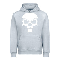 Heather Grey crazy beaver skull Urban Hoodie - artisFamous