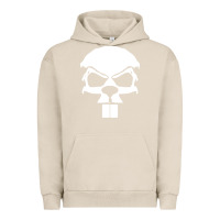 Pigment French Oak crazy beaver skull Urban Hoodie - artisFamous