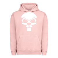 Pigment Salmon crazy beaver skull Urban Hoodie - artisFamous