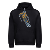 Black born to ski Urban Hoodie - artisFamous