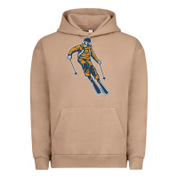 Pigment Burro born to ski Urban Hoodie - artisFamous