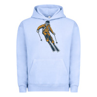 Pigment Grape Ice born to ski Urban Hoodie - artisFamous