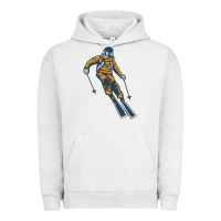 Pigment Lunar Rock born to ski Urban Hoodie - artisFamous