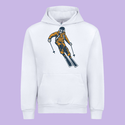 Born To Ski Urban Hoodie Designed By Artisfamous