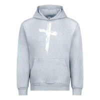 Heather Grey cross Urban Hoodie - artisFamous