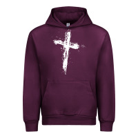 Mauve Wine cross Urban Hoodie - artisFamous