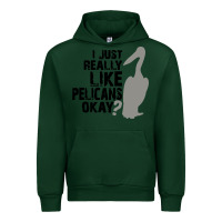 Forest Green i just really like pelicans okay Urban Hoodie - artisFamous