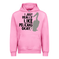 Fuchsia Pink i just really like pelicans okay Urban Hoodie - artisFamous