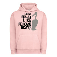 Pigment Salmon i just really like pelicans okay Urban Hoodie - artisFamous