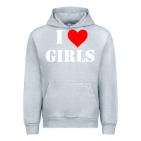 Heather Grey i love girls Urban Hoodie - artisFamous