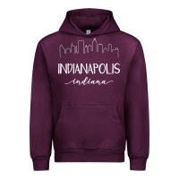 Mauve Wine indiana Urban Hoodie - artisFamous