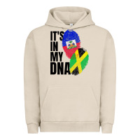 Pigment French Oak jamaican and haitian mix flag dna heritage Urban Hoodie - artisFamous