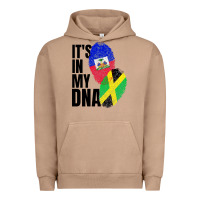 Jamaican And Haitian Mix Flag Dna Heritage Urban Hoodie | Teevron