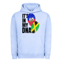 Pigment Grape Ice jamaican and haitian mix flag dna heritage Urban Hoodie - artisFamous