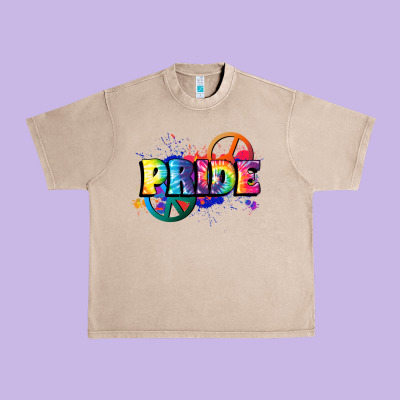Hippie Pride Urban Heavy Tee Designed By Fadigitalartstudio