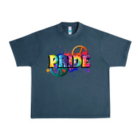 Midnight Navy Hippie pride Urban Heavy Tee - FaDigitalArtStudio
