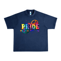 Navy Hippie pride Urban Heavy Tee - FaDigitalArtStudio