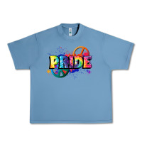 Pebble Blue Hippie pride Urban Heavy Tee - FaDigitalArtStudio