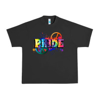 Pigment Black Hippie pride Urban Heavy Tee - FaDigitalArtStudio